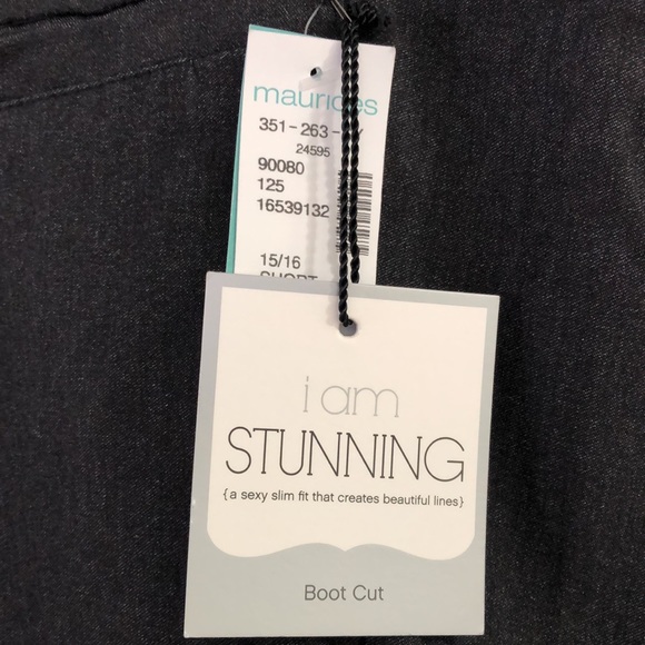 Maurices Ladies NWT Dress Pants Size 15/16 Dark Grey 10/10 - Picture 5 of 9